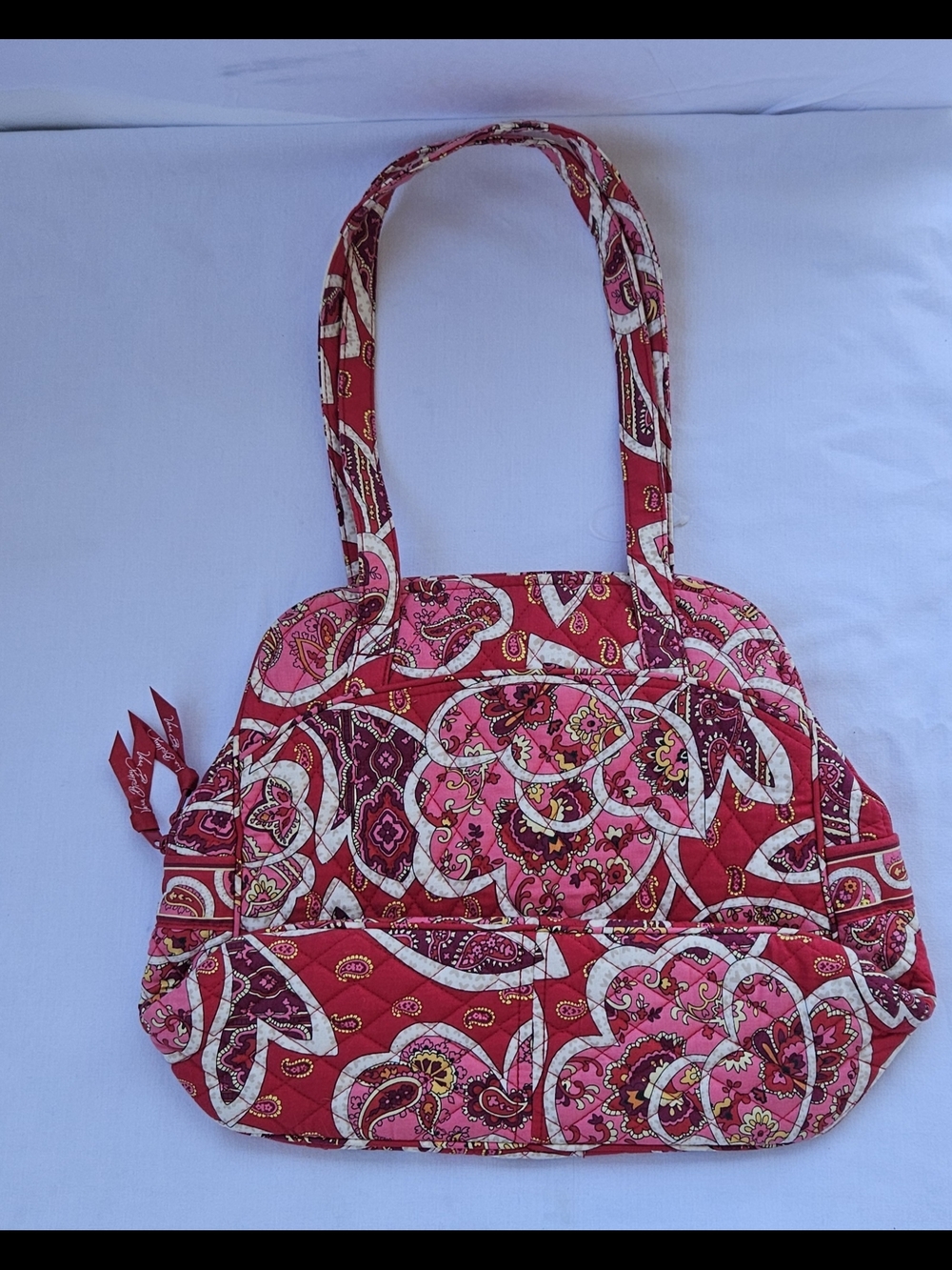 Vera Bradley Pink Paisley Quilted Shoulder Bag